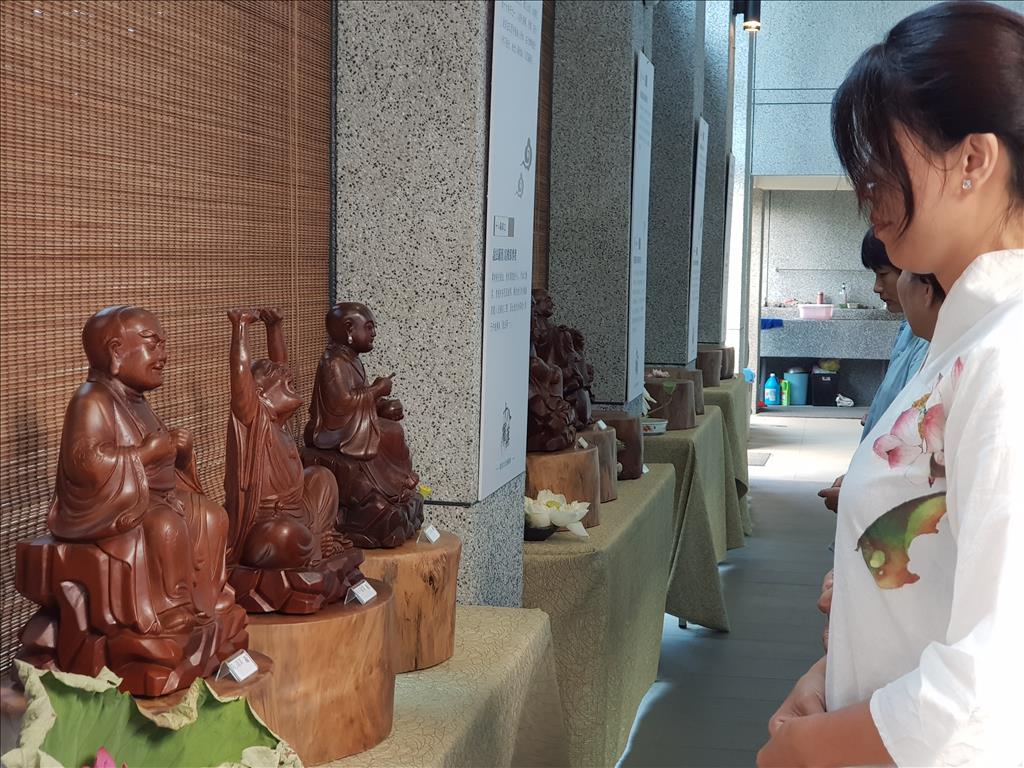 十八羅漢文化藝術展開幕茶會，7月25日在苗栗縣苑裡鎮藍田寺，一場茶與音樂揭開序幕